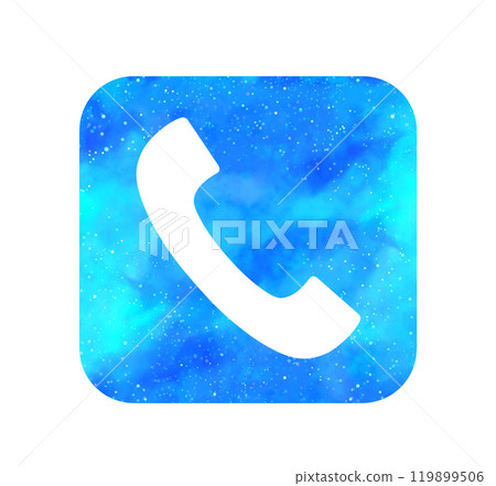 淺藍色星空|電話圖標 119899506