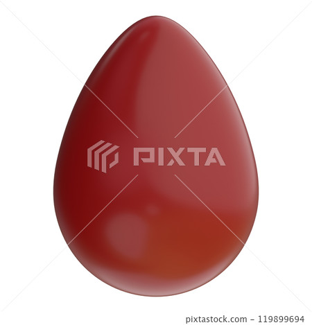 3D illustration of a drop of blood 3D illustration of a drop of blood 119899694