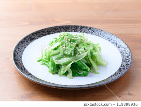 Just tear and mix, no knife needed! Salted cabbage with delicious sauce 119899936
