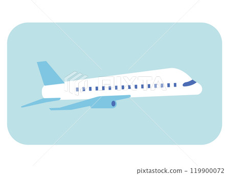 飛機（大型噴射機）圖像的插圖 119900072