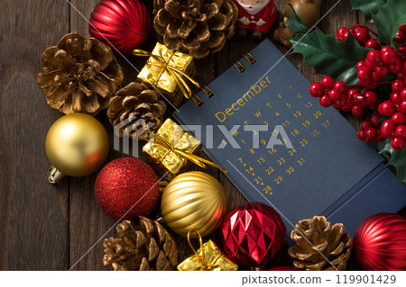 12 月日曆聖誕節圖像 119901429