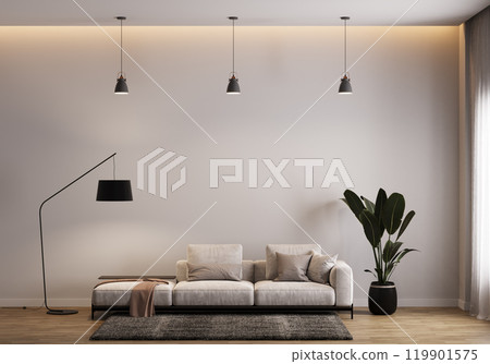 Modern Minimalist Living Room Interior Modern Minimalist Living Room Interior 119901575