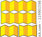 Illustration of a gold folding screen that can be used as a Japanese-style background 119901598