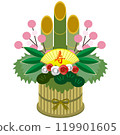 Illustration of a New Year's decoration 119901605