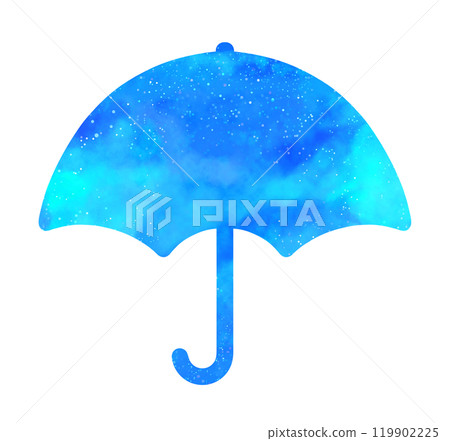 Light blue starry sky | Umbrella icon 119902225