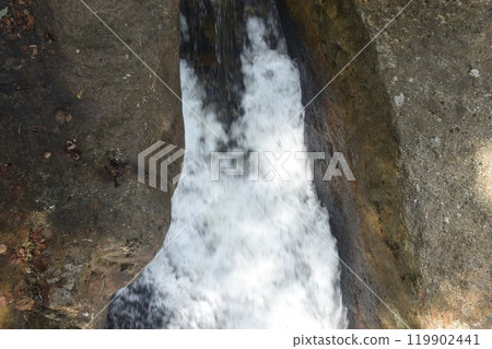 landscape of  Nangrong waterfall relaxing place travel location on Thailand 119902441