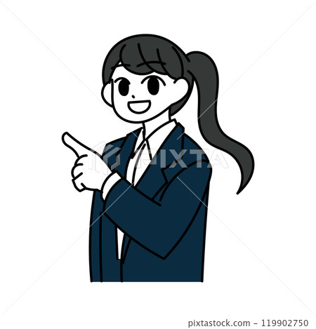 女人指著手指,社會新成員 女人指著手指,社會新成員 119902750