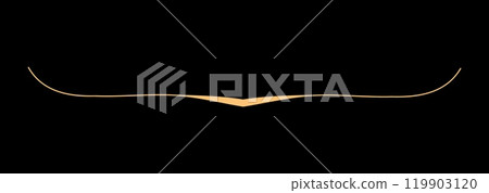 Gold border with elegant curls for premium and vintage style. 119903120