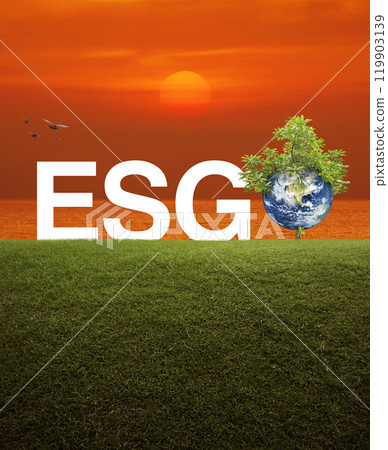 Environmental Social Corporate Governance concept, Save the earth concept, Elements of this image furnished by NASA 119903139