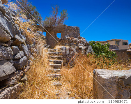 Ruined Stairs (Spinalonga, Crete, Greece) 119903671