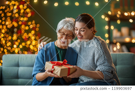 family celebrating Christmas 119903697