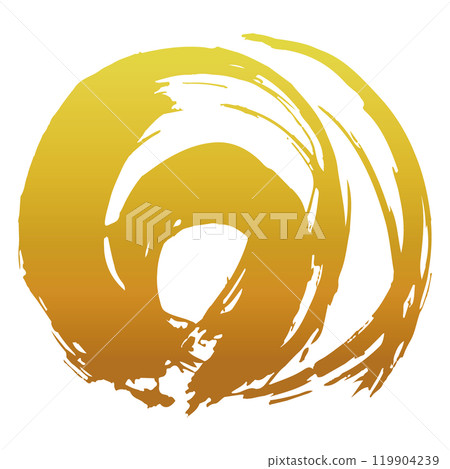 日式材質插圖用畫筆繪製的金色線條向量 日式材質插圖用畫筆繪製的金色線條向量 119904239