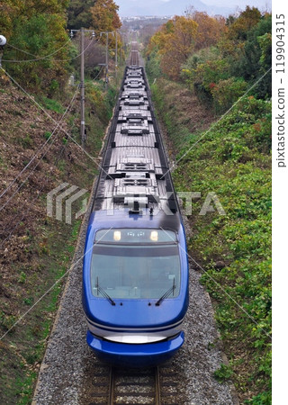 HOT7000 series Super Hakuto running on the Sanin Main Line 119904315