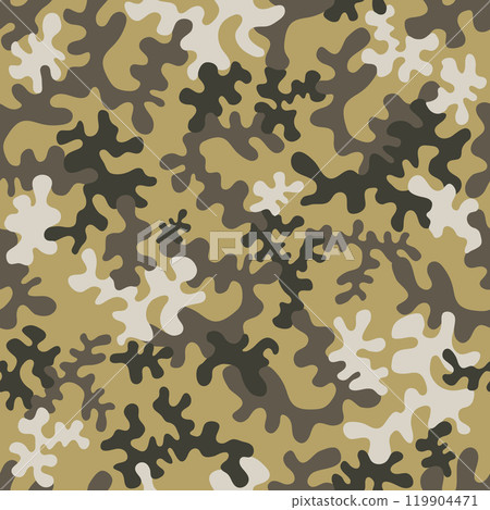 Seamless camouflage pattern - vector illustration 119904471