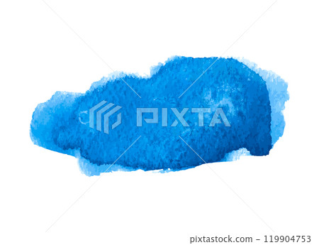 Blue watercolor blot background. Brush stroke abstract shape Blue watercolor blot background. Brush stroke abstract shape 119904753