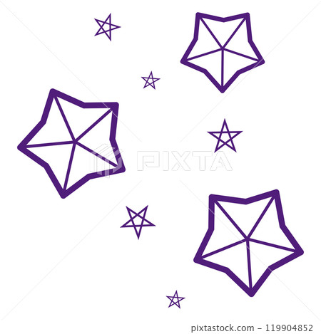 紫色星星的簡單圖案 紫色星星的簡單圖案 119904852