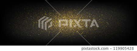 Gold dust stars oval cloud on dark gradient bg 119905428
