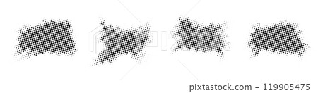 Liquid shapes with halftone texture 119905475
