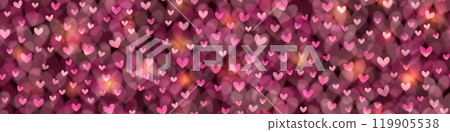 Pink and purple heart shaped bokeh seamless pattern Pink and purple heart shaped bokeh seamless pattern 119905538