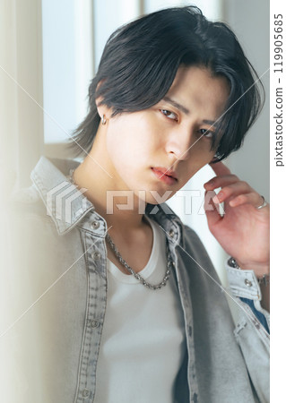 男士時尚肖像美容男士化妝品 男士時尚肖像美容男士化妝品 119905685