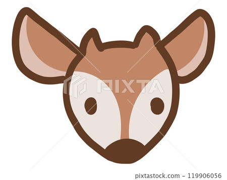 Hand drawn okapi face Hand drawn okapi face 119906056