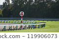 The curve at the 4th corner of a racecourse (Kyoto Racecourse) 119906073