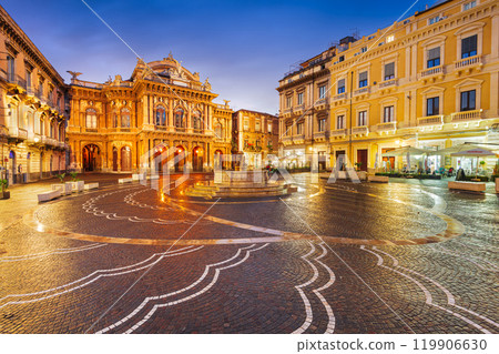 Catania, Sicily, Italy at Bellini Plaza 119906630