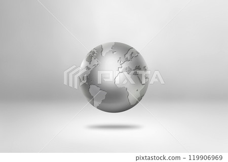 Metal world globe isolated on white background Metal world globe isolated on white background 119906969