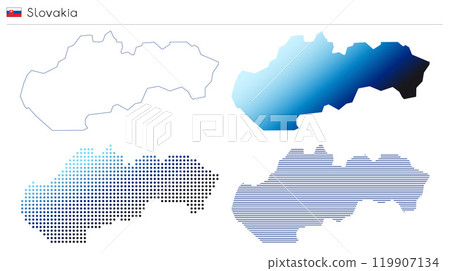 Slovakia - geometrical country shape Slovakia - geometrical country shape 119907134