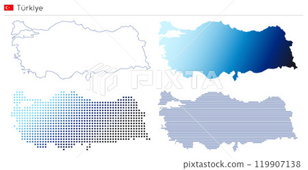 Turkiye - geometrical country shape Turkiye - geometrical country shape 119907138