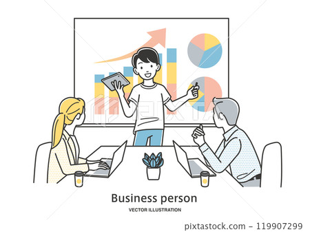 發表演講的企業家 119907299