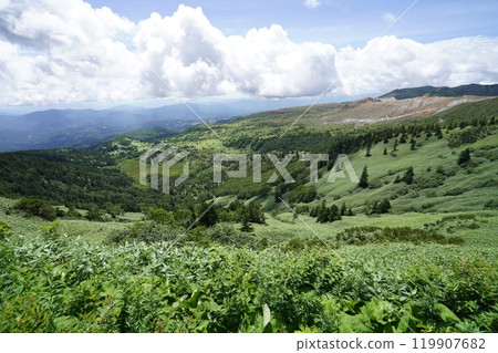 2024年7月26日，國道292號線草津白根山頂附近，澀嶺附近，從國道最高點眺望芳家廣場 119907682