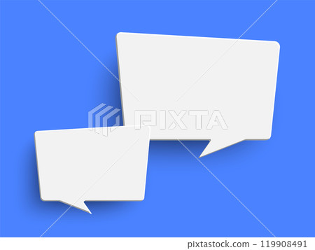 White empty rectangles on blue background 119908491