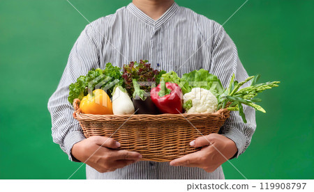 收穫新鮮蔬菜 119908797