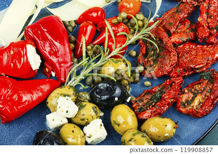 Appetizer antipasti set. Appetizer antipasti set. 119908857
