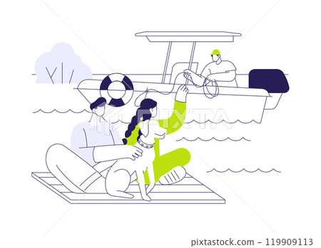 People evacuation abstract concept vector illustration. People evacuation abstract concept vector illustration. 119909113