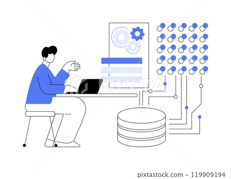 Business intelligence developer isolated cartoon vector illustrations. 119909194