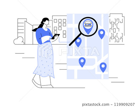 Travel apps isolated cartoon vector illustrations. 119909207