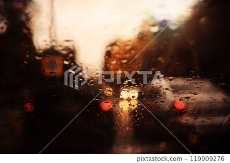 Beautiful Nature Autumn landscape. Scenery view on autumn city park with golden yellow foliage in Sunny day. Walking path in the city Park strewn with autumn fallen leaves. Beautiful Nature Autumn landscape. Scenery view on autumn city park with golden yellow foliage in Sunny day. Walking path in the city Park strewn with autumn fallen leaves. 119909276