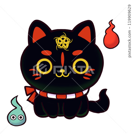 Cute monster, black 119909629