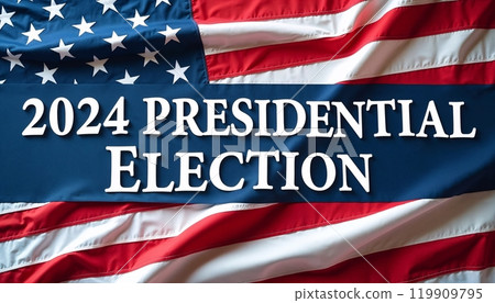 Freedom Democracy Concept, vote USA 2024, election concept, american flag, Election United States, concept of electing the president, banner 119909795