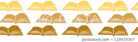 Horizontal border, set Magic and heavens seamless pattern, with magical elements Horizontal border, set Magic and heavens seamless pattern, with magical elements 119910367