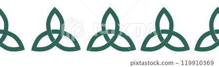 Horizontal border, set Magic and heavens seamless pattern, with magical elements 119910369