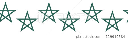 Horizontal border, set Magic and heavens seamless pattern, with magical elements Horizontal border, set Magic and heavens seamless pattern, with magical elements 119910384