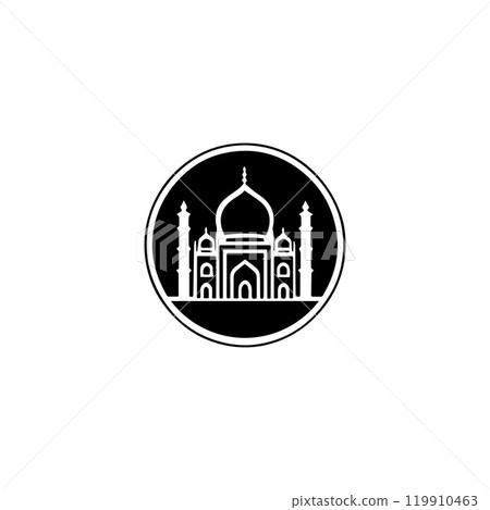mosque logo icon vector illustration design 119910463