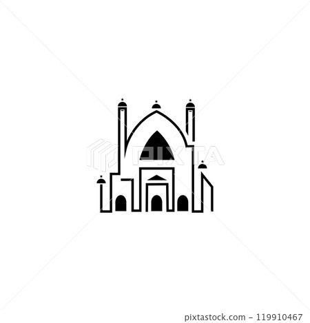 mosque logo icon vector illustration design mosque logo icon vector illustration design 119910467