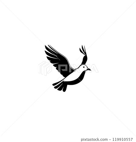 Seagul bird logo icon vector illustration template Seagul bird logo icon vector illustration template 119910557