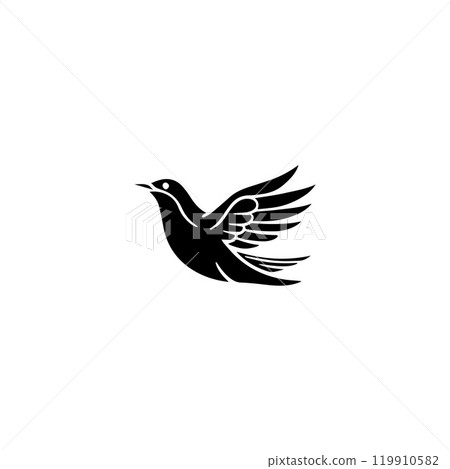 Seagul bird logo icon vector illustration template Seagul bird logo icon vector illustration template 119910582