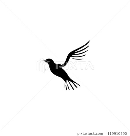 Seagul bird logo icon vector illustration template Seagul bird logo icon vector illustration template 119910590