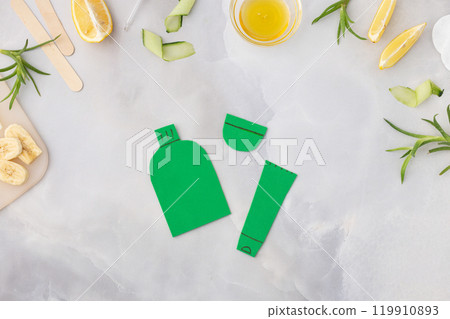 Concept of body and face care cosmetics made at home using organic ingredients aloe, lemon, banana Concept of body and face care cosmetics made at home using organic ingredients aloe, lemon, banana 119910893